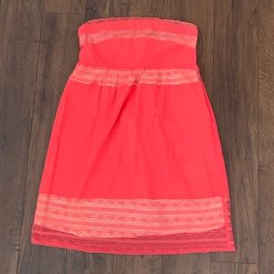 Strapless summer dress